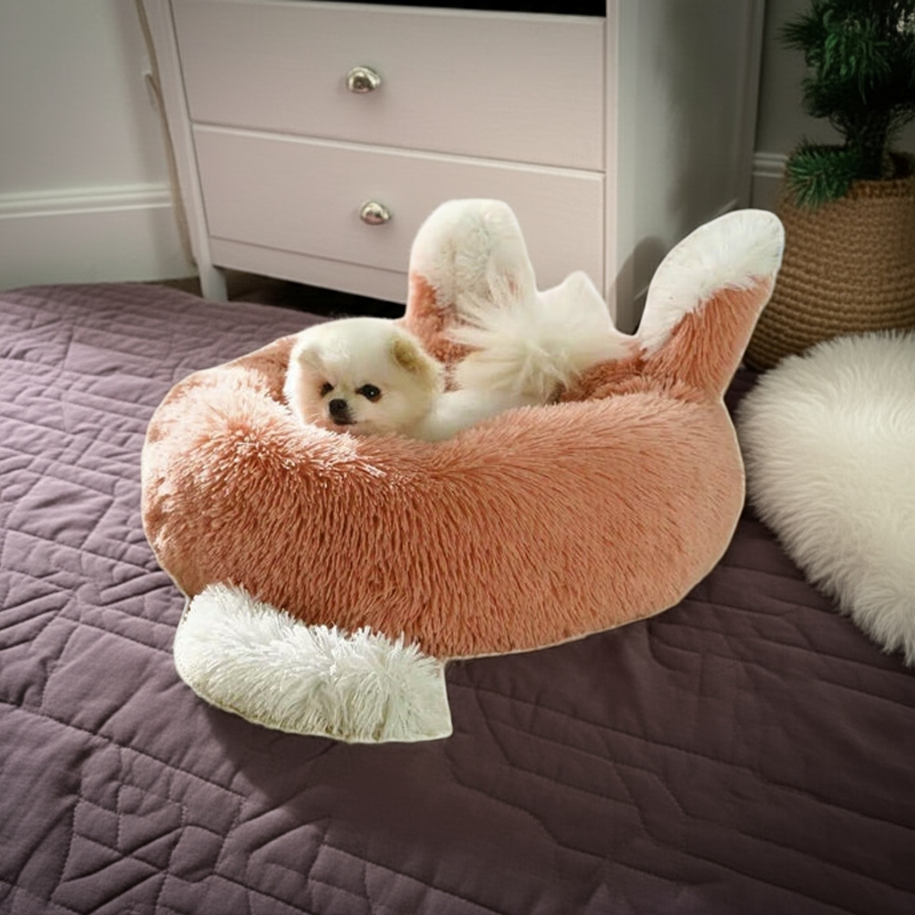 Fast Shipping Plush Pet Bed with Ears and Tail for Cats and Small Dogs