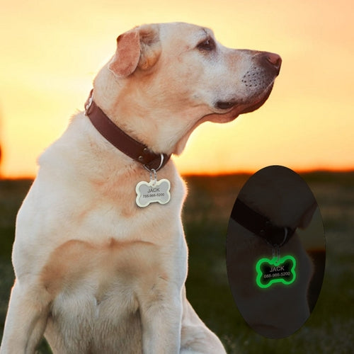 Dog ID Tag Engraved Metal Customized Pet Tags